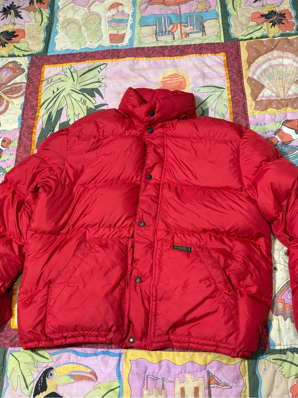 Red polo by ralph lauren puffer jacket xL.